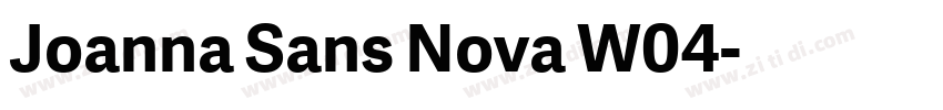 Joanna Sans Nova W04字体转换